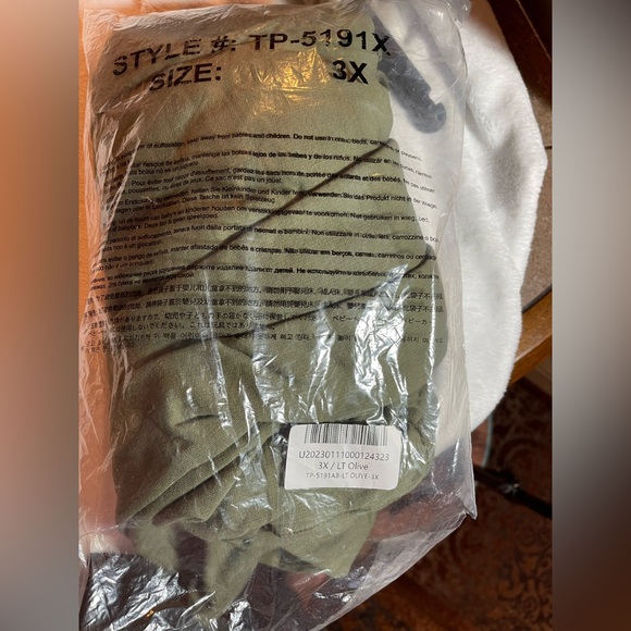 NWT Zenana Distressed Knee French Terry Sweats With Pockets 3XL LIGHT OLIVE - Picture 2 of 6